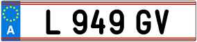 Trailer License Plate